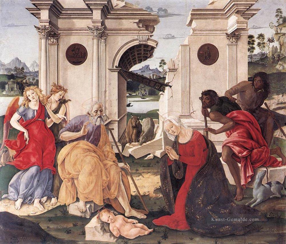 Nativity 1490 Sieneser Francesco di Giorgio Ölgemälde